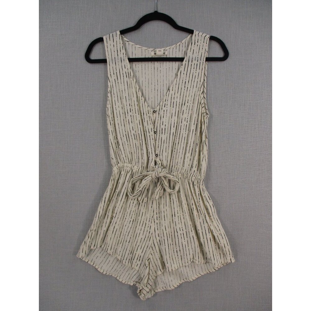 Billabong Womens‎ Striped Sleeveless Romper M